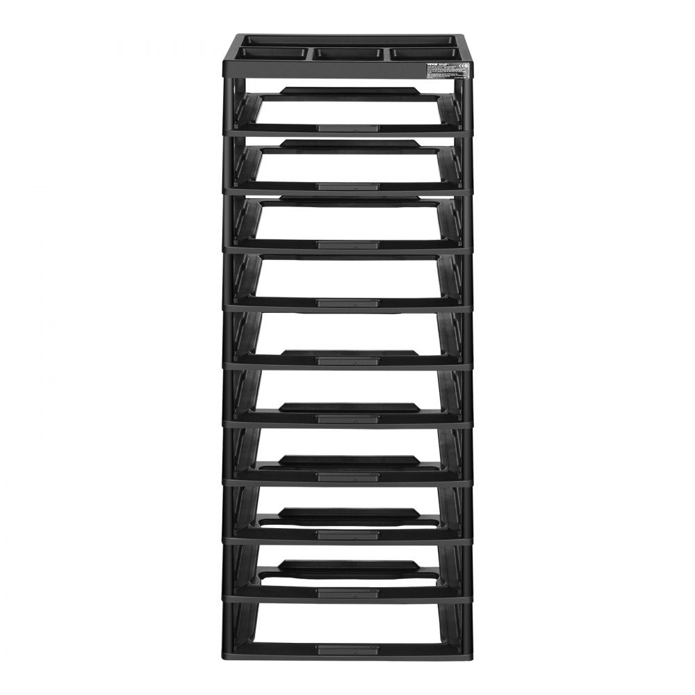 29658-10 frame - Versatile 10-Tier Plastic Storage Organizer for Home & Office