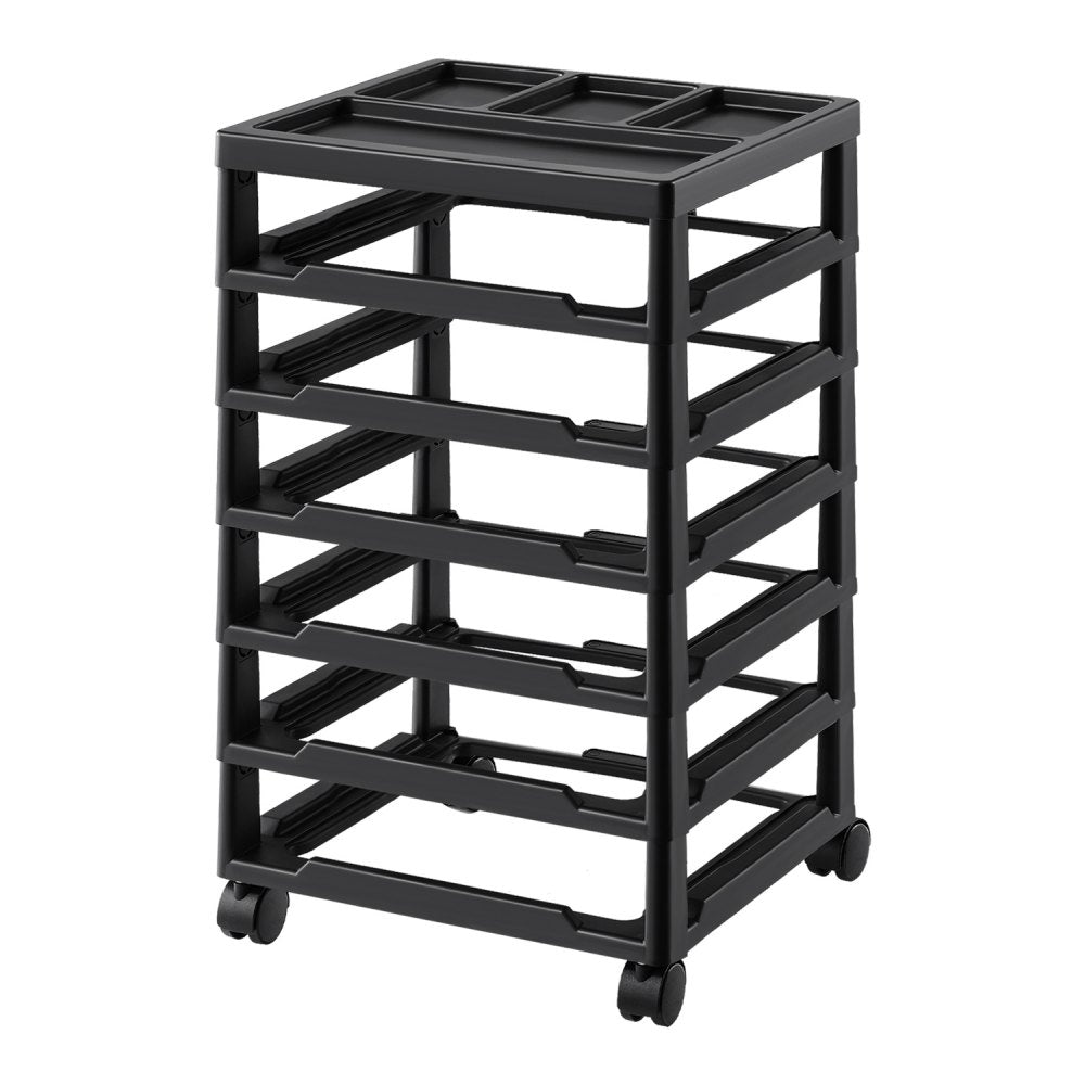 29658 - 6-Tier Rolling Craft Cart with Locking Wheels, 14.3in x 15.9in x 27in