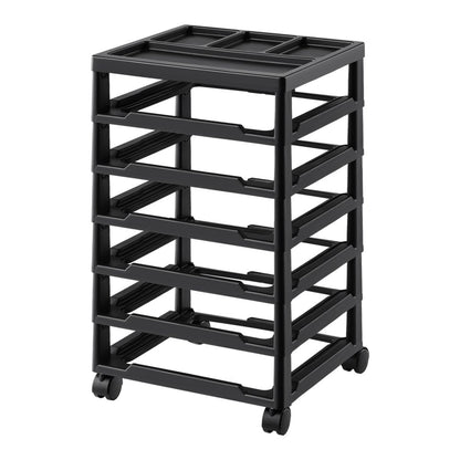 29658 - 6-Tier Rolling Craft Cart with Locking Wheels, 14.3in x 15.9in x 27in