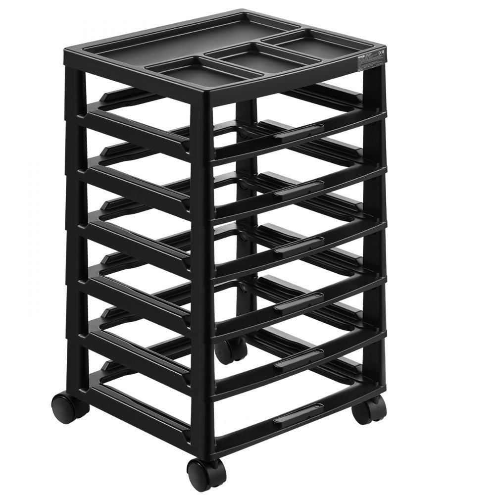 29658 - 6-Tier Rolling Craft Cart with Locking Wheels, 14.3in x 15.9in x 27in
