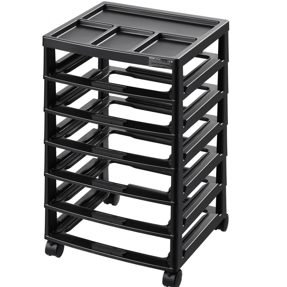 29658 - 6-Tier Rolling Craft Cart with Locking Wheels, 14.3in x 15.9in x 27in
