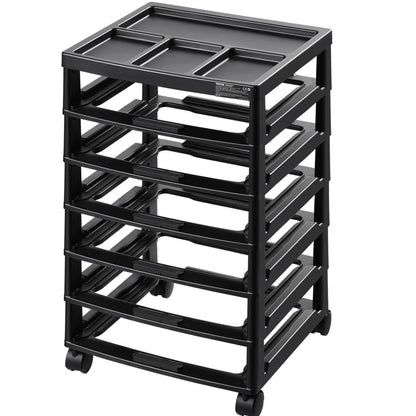 29658 - 6-Tier Rolling Craft Cart with Locking Wheels, 14.3in x 15.9in x 27in