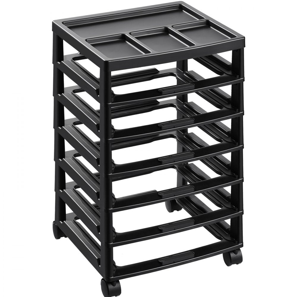 29658 - 6-Tier Rolling Craft Cart with Locking Wheels, 14.3in x 15.9in x 27in