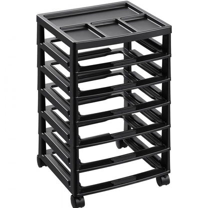 29658 - 6-Tier Rolling Craft Cart with Locking Wheels, 14.3in x 15.9in x 27in