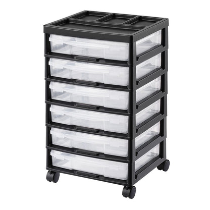 29658 - 6-Tier Rolling Storage Cart with Locking Wheels