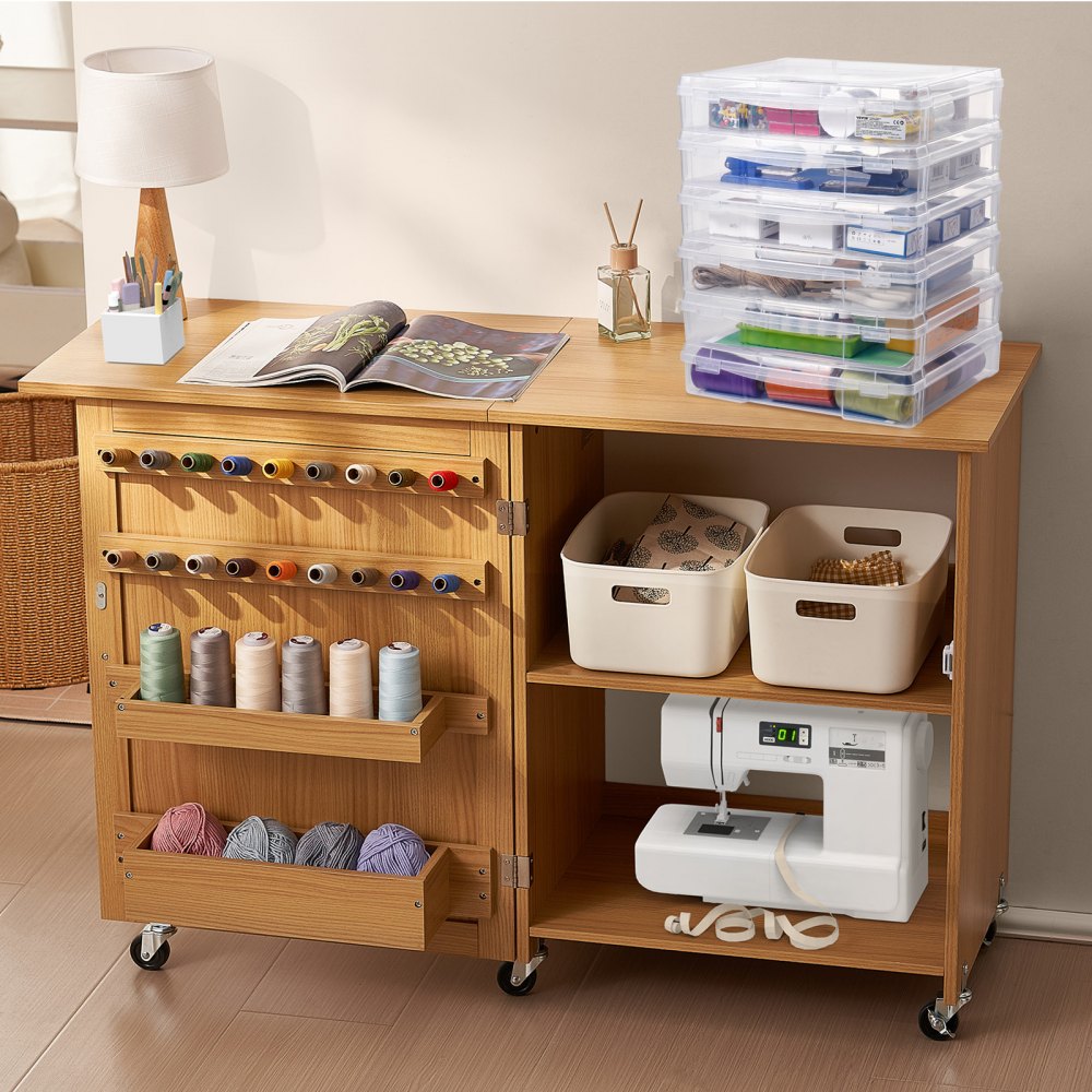 21976-6 - 14x14" Stackable Scrapbook Storage Boxes, 6 Clear Containers