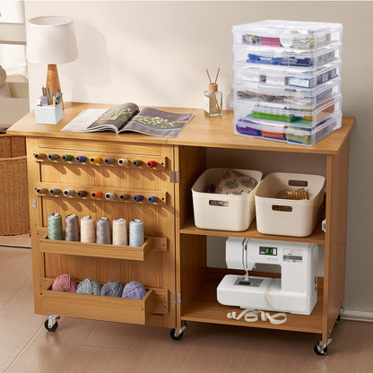 21976-6 - 14x14" Stackable Scrapbook Storage Boxes, 6 Clear Containers