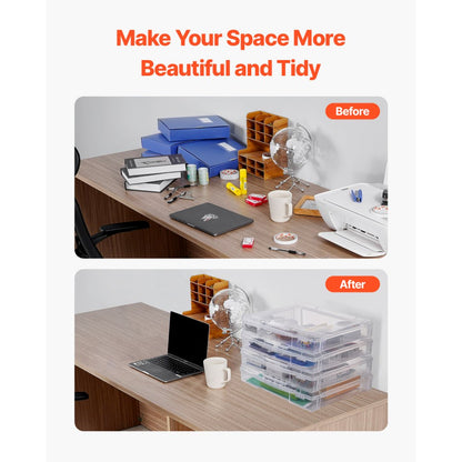 21976-4 - Set of 4 Stackable 14"x14" Scrapbook Paper Storage Boxes