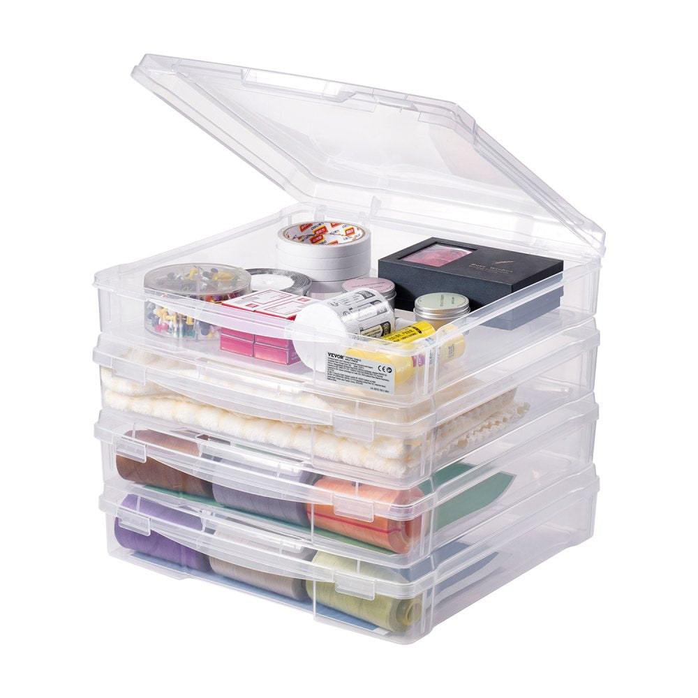 21976-4 - Set of 4 Stackable 14"x14" Scrapbook Paper Storage Boxes