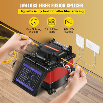 JW4108S - Lightweight Fiber Splicer with 9s Splice Time