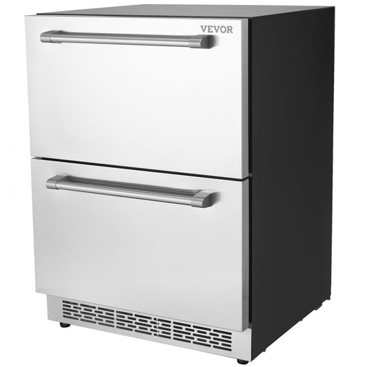BCD-145WD - Compact 24" Undercounter Fridge with Dual-Temperature Drawers