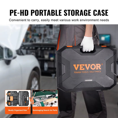 XL3263 - 145-Piece VEVOR Mechanics Tool Set in Durable CR-V Material