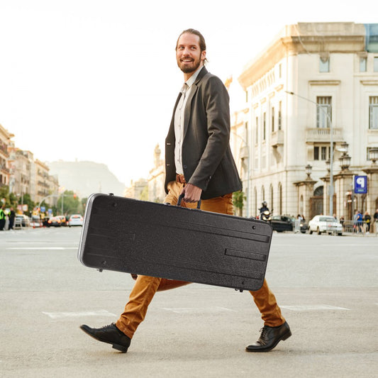 JX-39A - Waterproof 41.34in Electric Guitar Case with Plush Interior