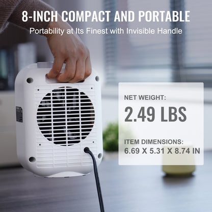 KPT-150 0594 - Compact 1500W Space Heater with Thermostat for Efficient Heating