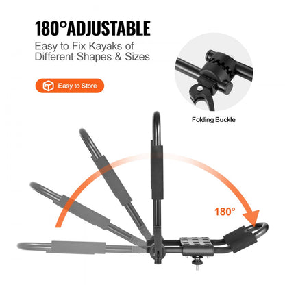 C10-2 - Portable J-Bar Kayak Rack, Durable & Foldable Design