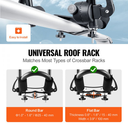 C10-4 - Durable J-Shaped Kayak Roof Rack for 2 Kayaks