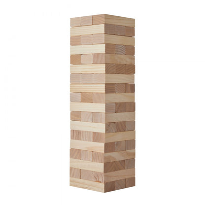NTGW1402 - 54-Piece Pine Wood Tumbling Tower, Reaches 4 Feet Tall