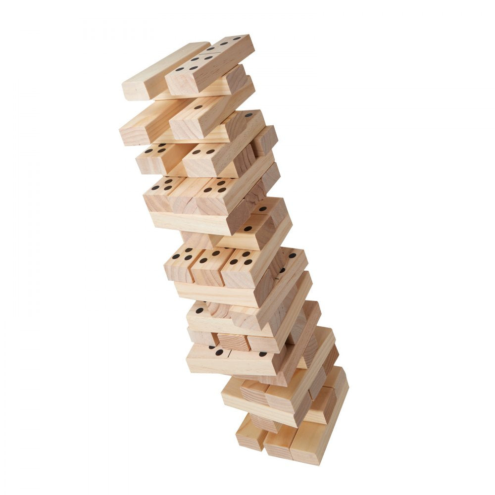 NTGW1402 - 54-Piece Pine Wood Tumbling Tower, Reaches 4 Feet Tall