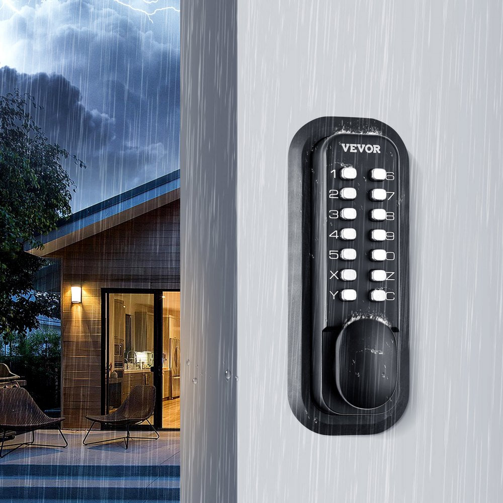 OL601HD2-B-01 - Keyless Mechanical Door Lock for Secure Outdoor Areas