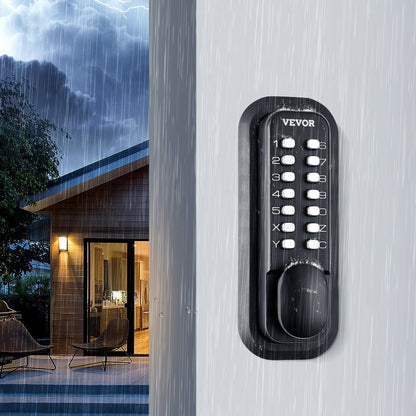 OL601HD2-B-01 - Keyless Mechanical Door Lock for Secure Outdoor Areas