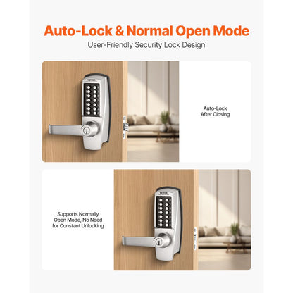 OL-700D2-BC-03 - Keyless Mechanical Door Lock, 1.4-2.5" Thick Compatible
