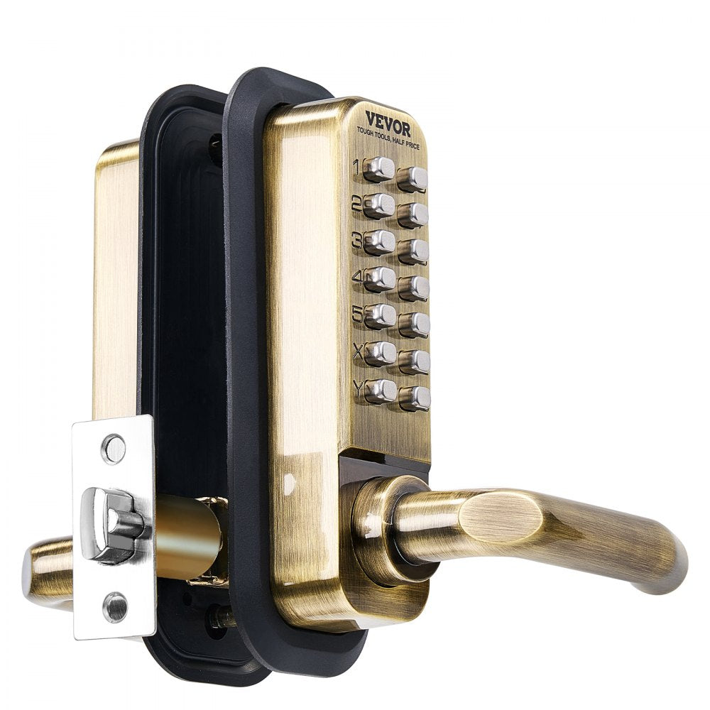 OL-209S2-BY-C-07 - Keyless Mechanical Door Lock for 1.4-2.5 Inch Thickness