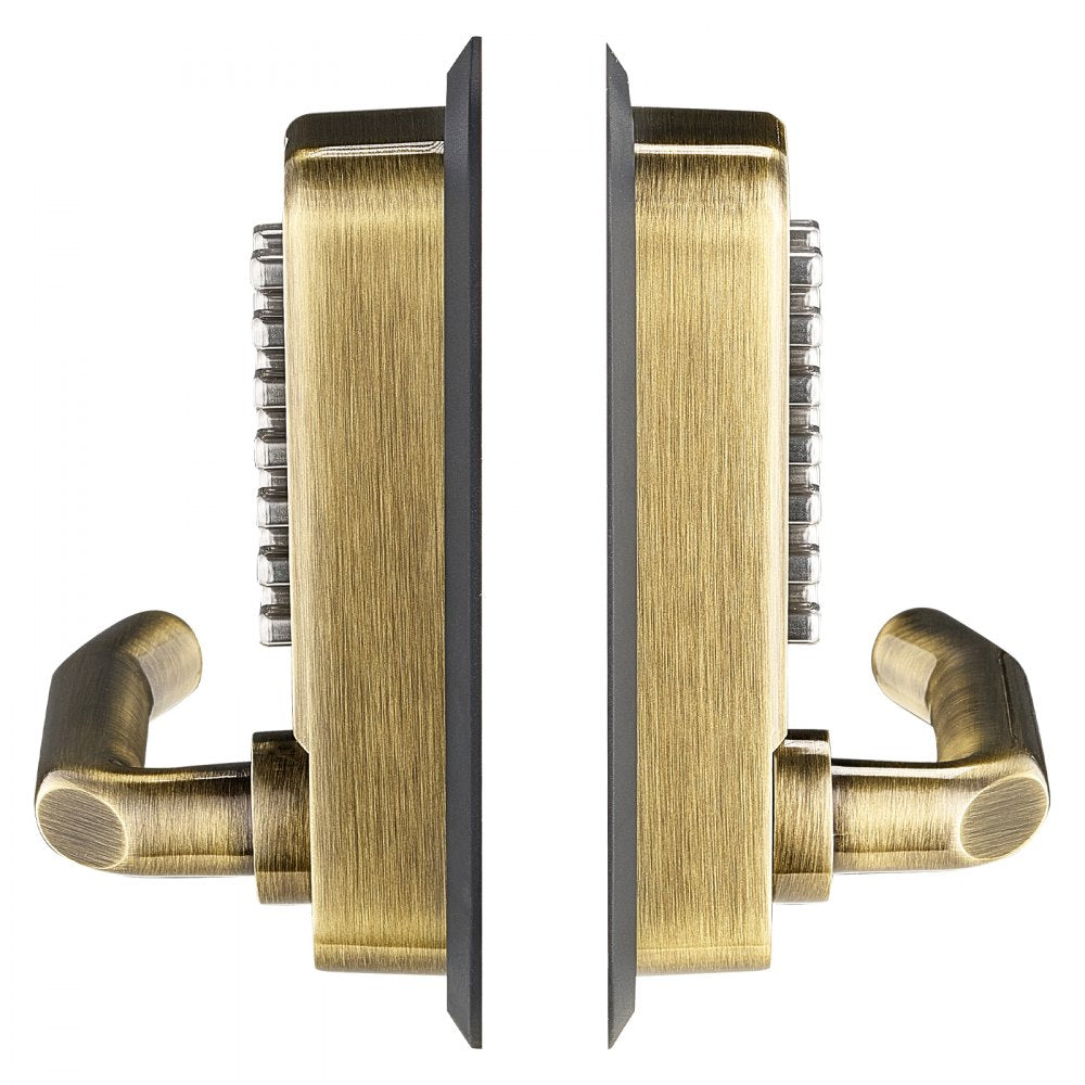 OL-209S2-BY-C-07 - Keyless Mechanical Door Lock for 1.4-2.5 Inch Thickness