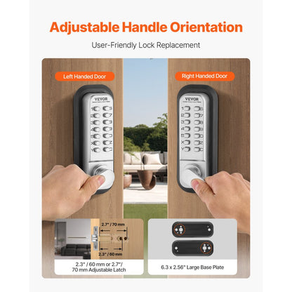 OL-209D2-BB-C-03 - Keyless Entry Door Lock for 1.4-2.5 Inch Thick Doors