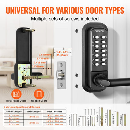 OL-209D2-BY-B-01 - Keyless 14-Digit Entry Lock for Secure Access