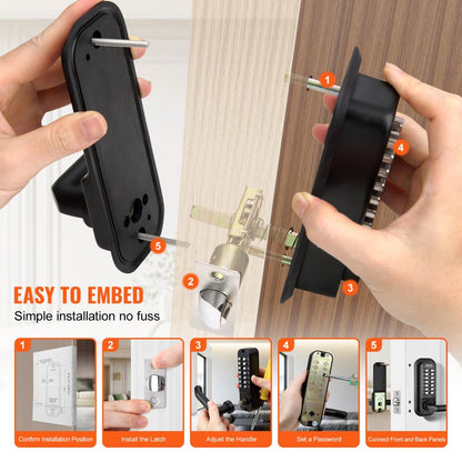 OL-209D2-BY-B-01 - Keyless 14-Digit Entry Lock for Secure Access