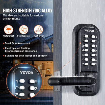 OL-209D2-BY-B-01 - Keyless 14-Digit Entry Lock for Secure Access