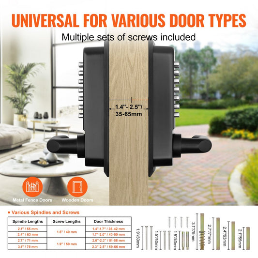 OL-209S2-BY-C-01 - Durable Keyless Entry Lock with 14-Digit Keypad