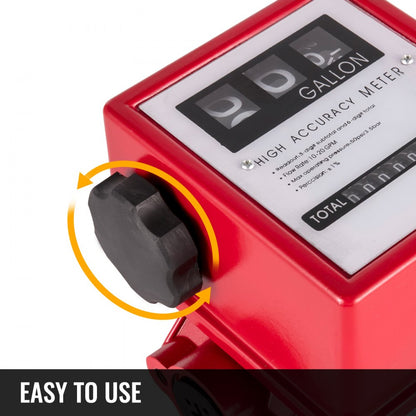 010622975361 - 10-20 GPM Durable Aluminum Fuel Flow Meter with 3-Digit Display