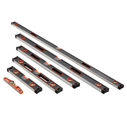 SP-N6 - Robust 6-Piece Level Set with 10-78 Inch Sizes