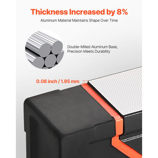 SP-C6 - VEVOR 6-Piece Durable Aluminum Level Set with Magnetic Design