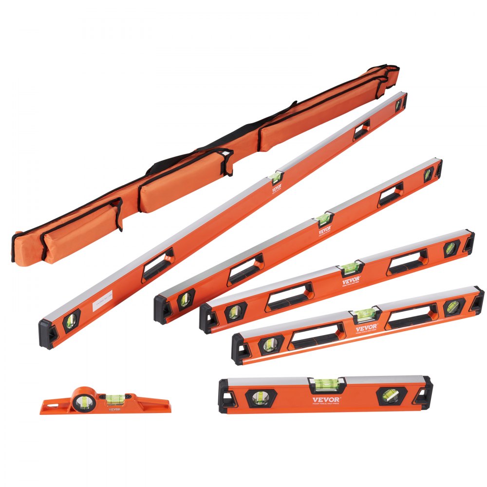 ST08003 - Durable Magnetic Level Set, 48/24/16/10" - Accurate Measurements