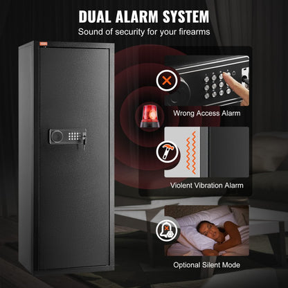 SS-1320CZ - Heavy-Duty 8-Rifle Gun Safe with Smart Lock & Alarm