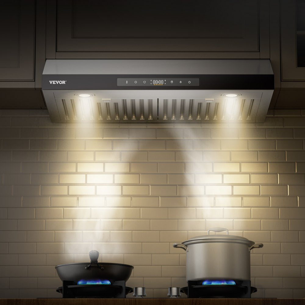 UC19S-EH30 - VEVOR 30" Range Hood with 900CFM Airflow & Touch Control