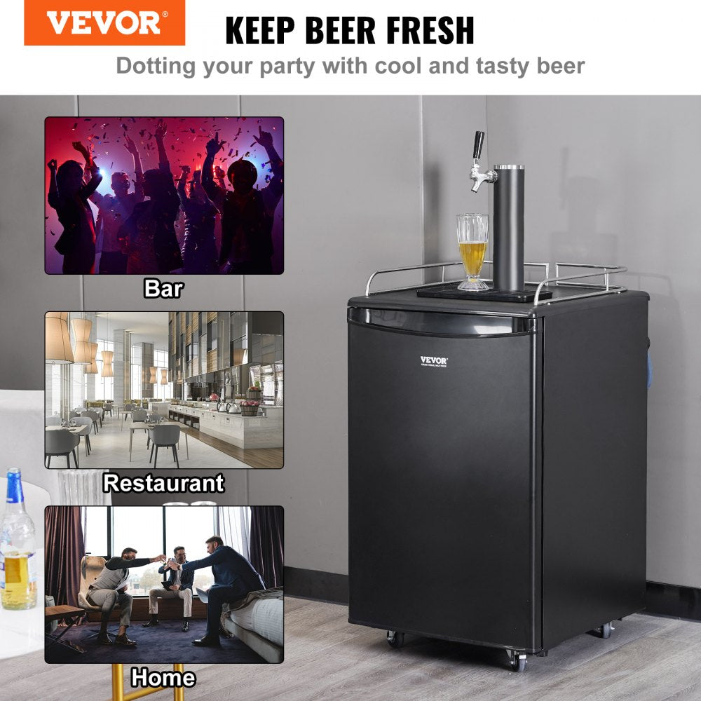 BF152-1 - Single Tap Draft Beer Kegerator with Temperature Control