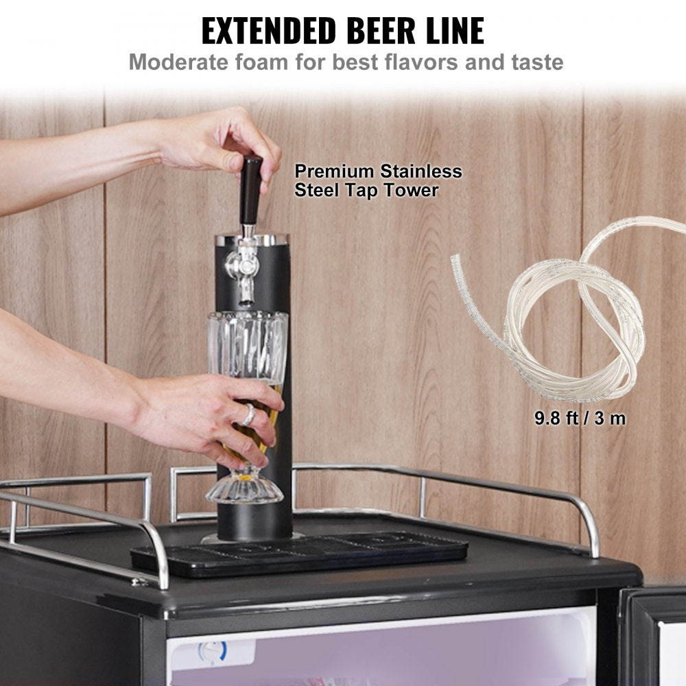BF152-1 - Single Tap Draft Beer Kegerator with Temperature Control