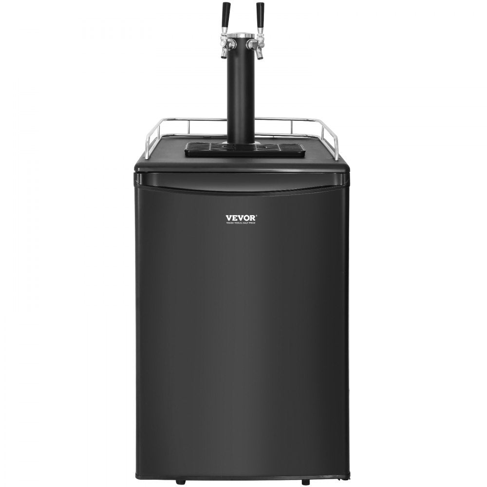 BF152-2 - VEVOR Dual Tap Beer Kegerator with Stainless Steel Tower