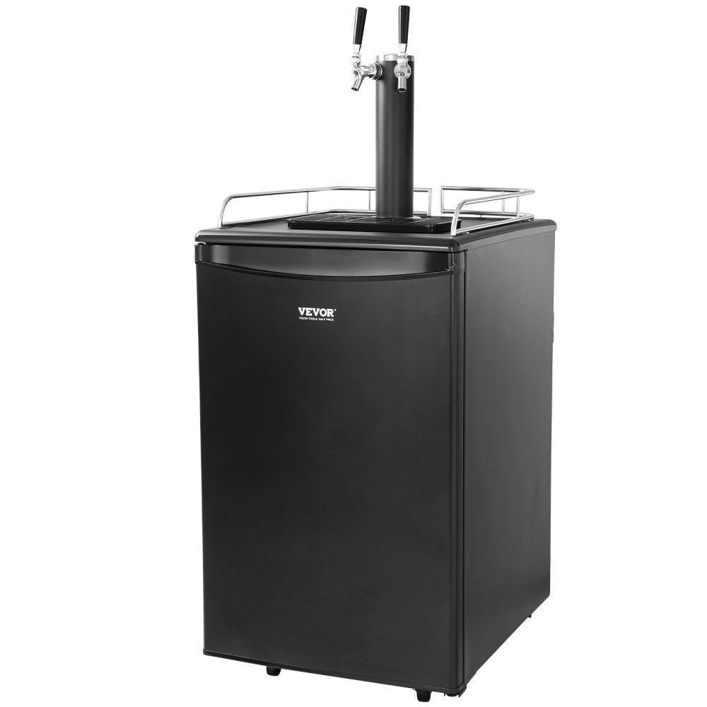 BF152-2 - VEVOR Dual Tap Beer Kegerator with Stainless Steel Tower