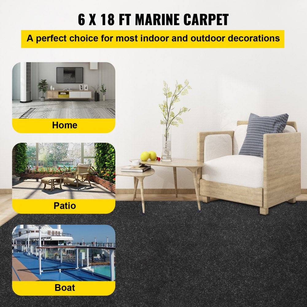 VV-JJXWDT-1.85.5 - 6x18 ft Waterproof Polyester Boat Carpet