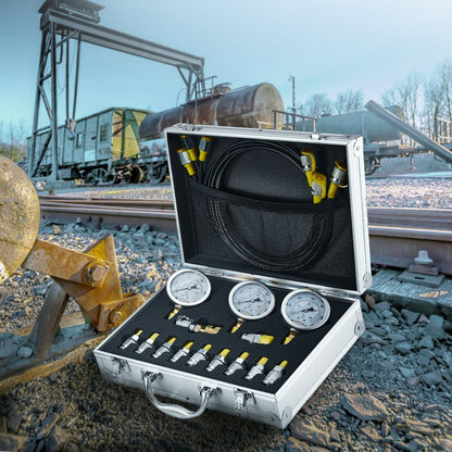 TKS-1 - VEVOR Hydraulic Pressure Test Kit with 3 Gauges & Couplings