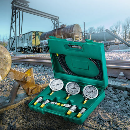 TKS-2 - VEVOR 3-Gauge Hydraulic Pressure Test Kit for Excavators