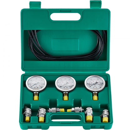 TKS-2 - VEVOR 3-Gauge Hydraulic Pressure Test Kit for Excavators
