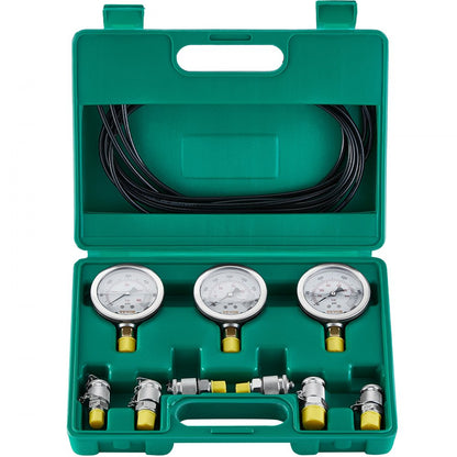 TKS-2 - VEVOR 3-Gauge Hydraulic Pressure Test Kit for Excavators