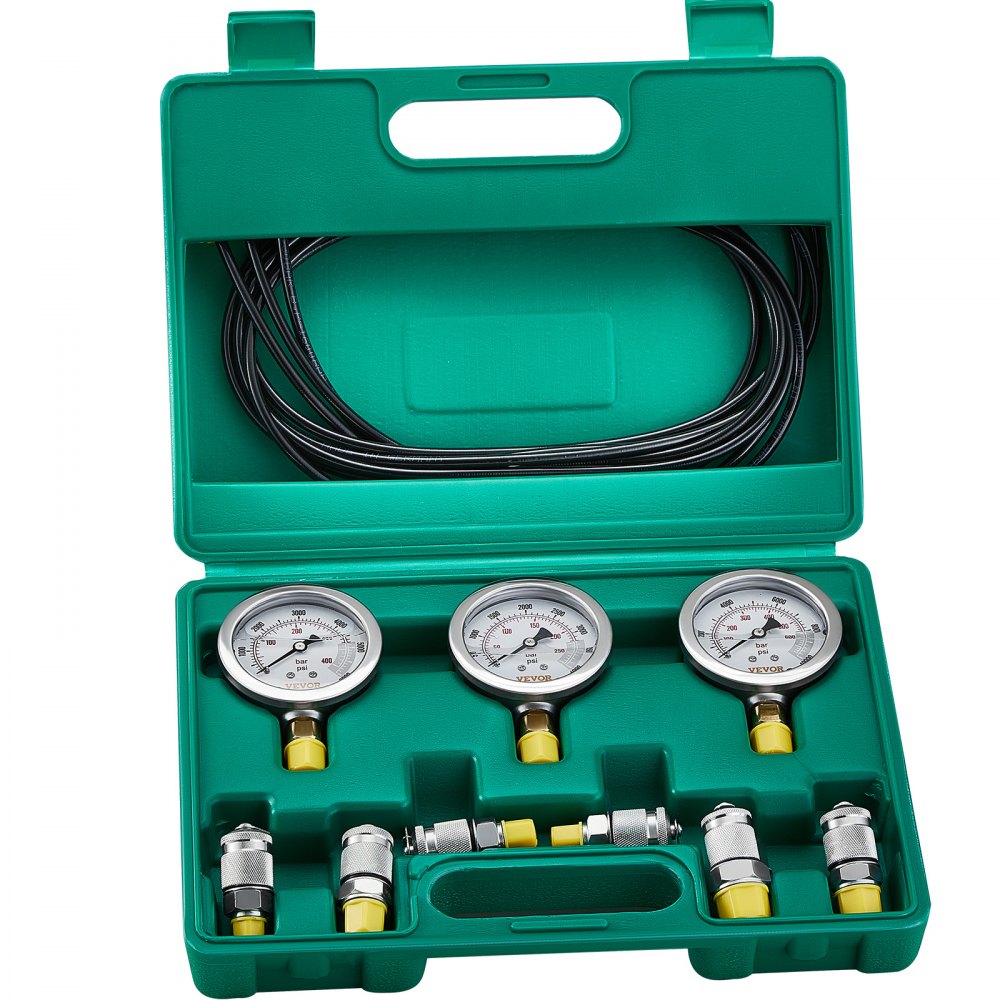 TKS-2 - VEVOR 3-Gauge Hydraulic Pressure Test Kit for Excavators