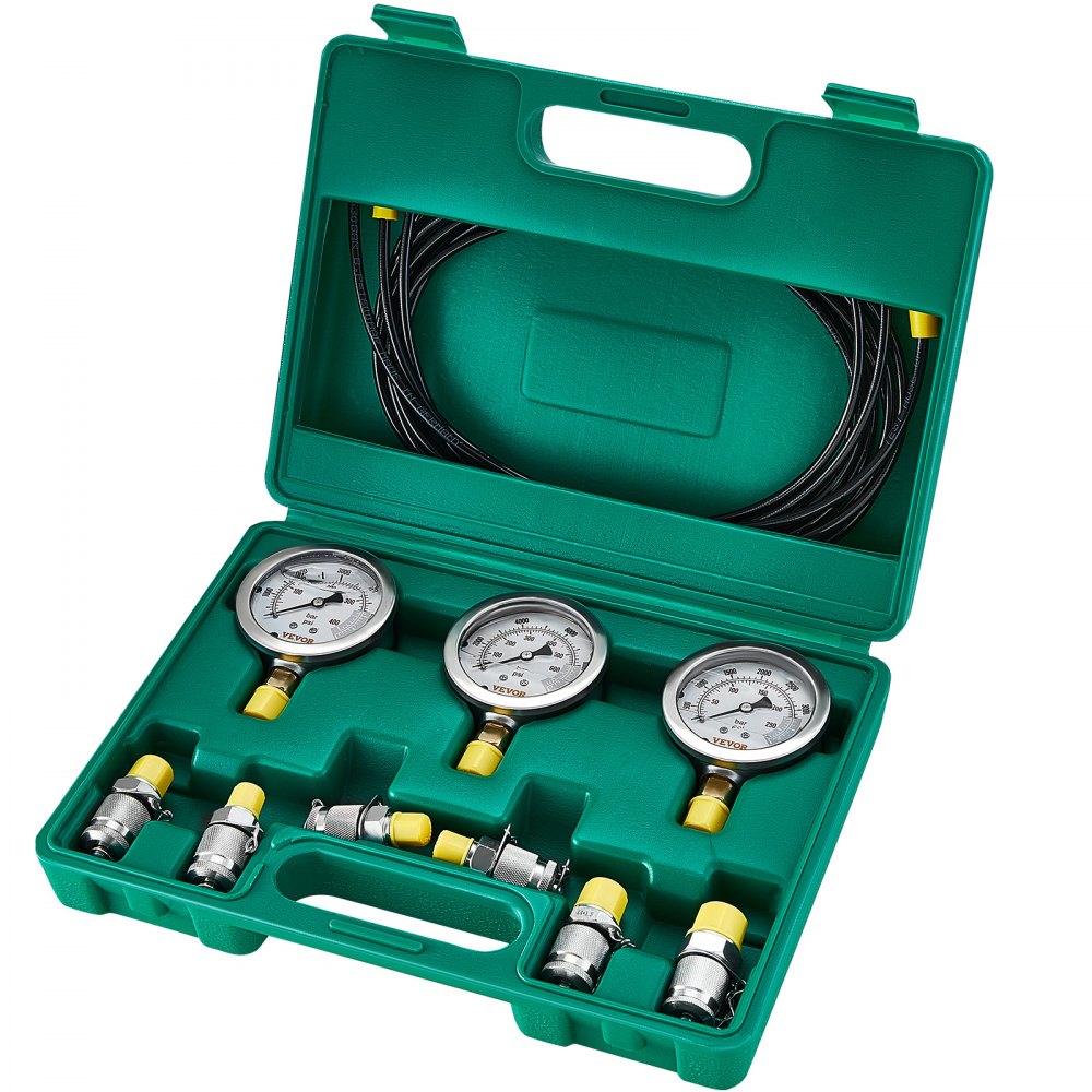TKS-2 - VEVOR 3-Gauge Hydraulic Pressure Test Kit for Excavators