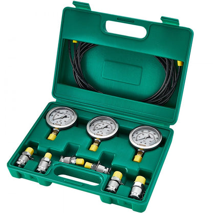 TKS-2 - VEVOR 3-Gauge Hydraulic Pressure Test Kit for Excavators